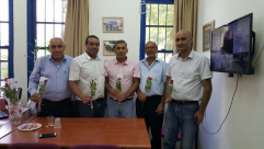  بالصور: أعضاء البلدية العرب يهنئون مديري المدارس في مدينة اللد بافتتاح السنة الدراسية